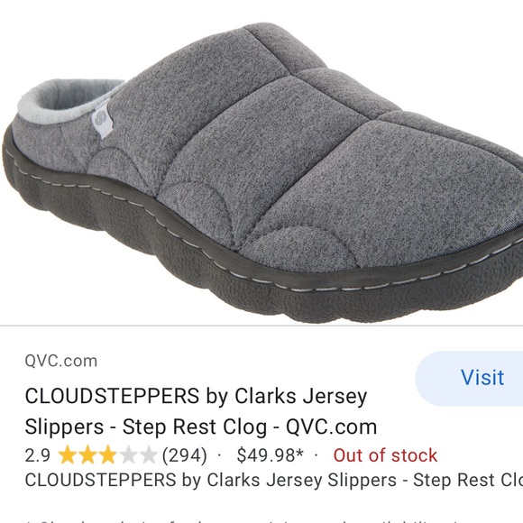 clarks jersey slippers